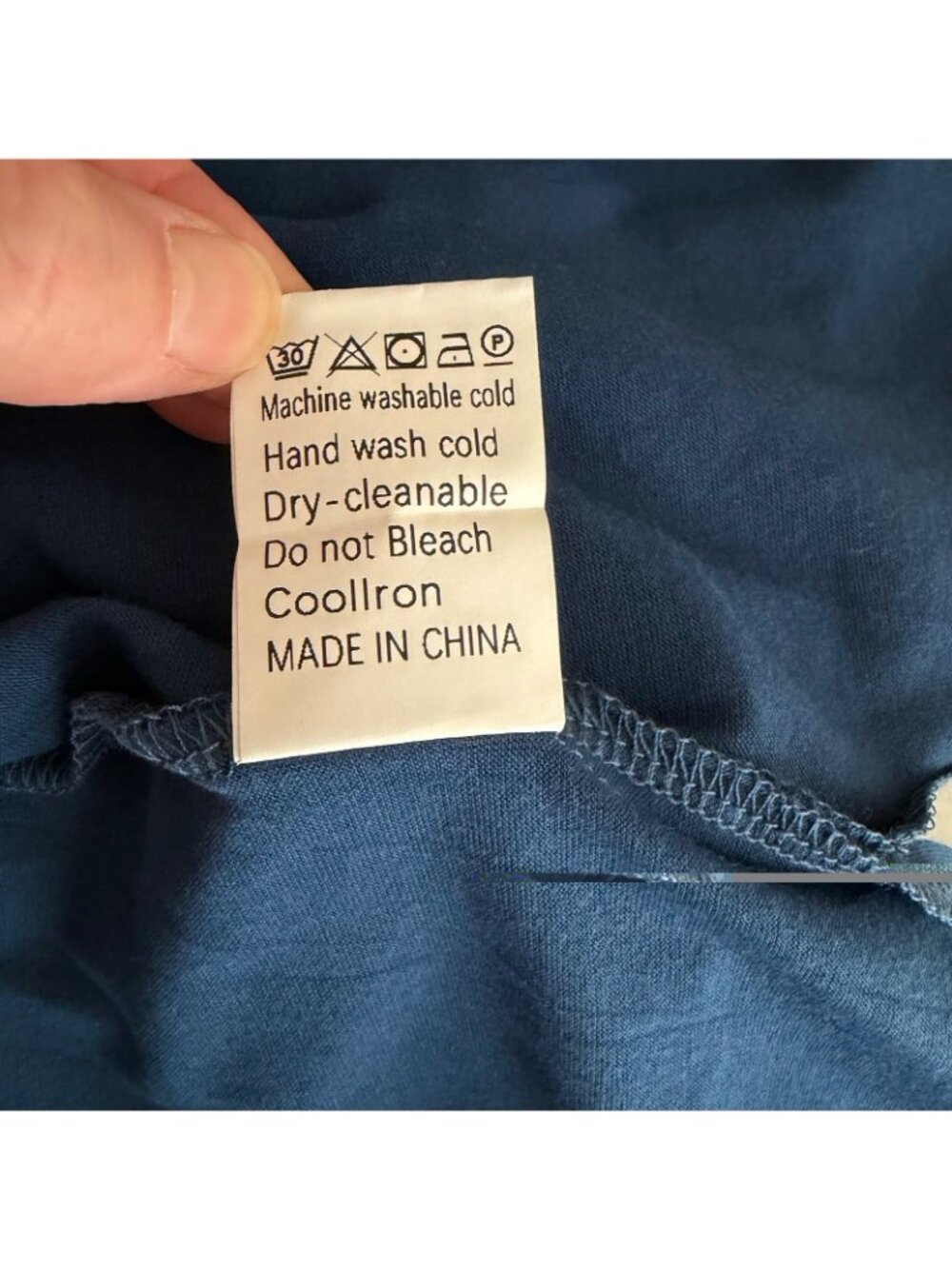 Oversized Blue V-Neck Long Sleeve Top 2XL Trendy Queen Relaxed Fit - Picture 8 of 8